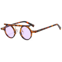 Thumbnail for Fashion Round Punk Sunglasses Men Women Small Retro Gradient Lens Shades Vintage Color AV8R