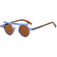 Thumbnail for Fashion Round Punk Sunglasses Men Women Small Retro Gradient Lens Shades Vintage Color AV8R