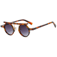 Thumbnail for Fashion Round Punk Sunglasses Men Women Small Retro Gradient Lens Shades Vintage Color AV8R