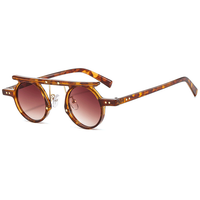 Thumbnail for Fashion Round Punk Sunglasses Men Women Small Retro Gradient Lens Shades Vintage Color AV8R