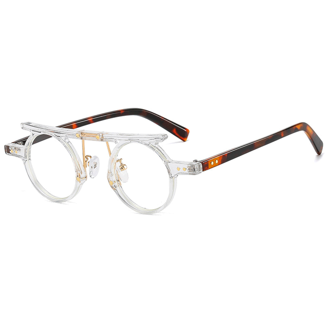 Fashion Round Punk Sunglasses Men Women Small Retro Gradient Lens Shades Vintage Color AV8R