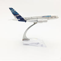 Thumbnail for free shipping A380 prototype aeroplane model Airbus A380 airplane 16CM Metal alloy diecast 1:400 airplane model toy for children AV8R