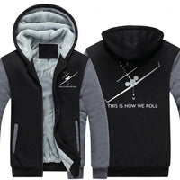 Thumbnail for THIS IS HOW WE ROLL DESIGNED ZIPPER SWEATER THE AV8R