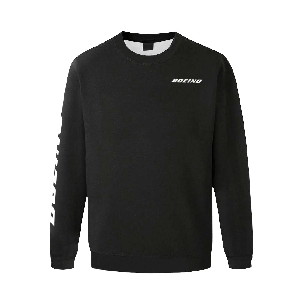 BOEING 777F Men's Oversized Fleece Crew Sweatshirt e-joyer