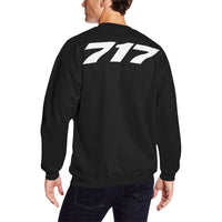 Thumbnail for BOEING 717 Men's Oversized Fleece Crew Sweatshirt e-joyer