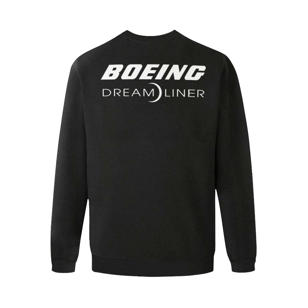 BOEING 787 Men's Oversized Fleece Crew Sweatshirt e-joyer