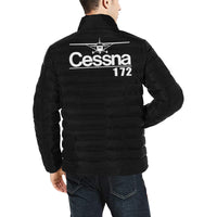 Thumbnail for Cessna 172 Men's Stand Collar Padded Jacket e-joyer