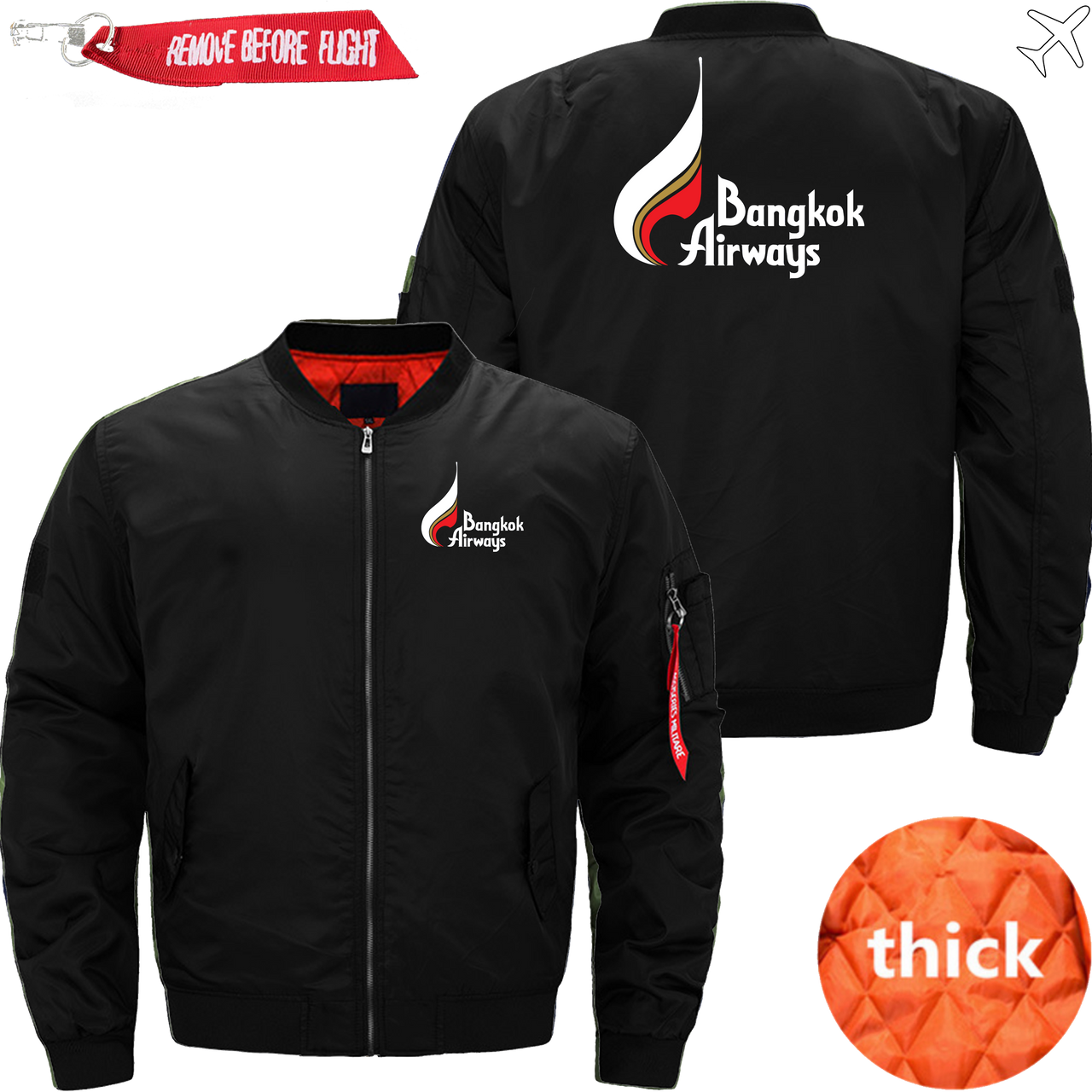 BANGKOK AIRLINES MA1 JACKET THE AV8R