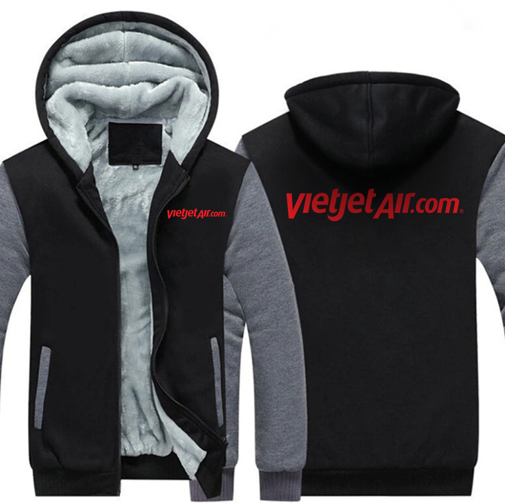 VIETJET AIRLINES  JACKETS FLEECE SWEATSHIRT