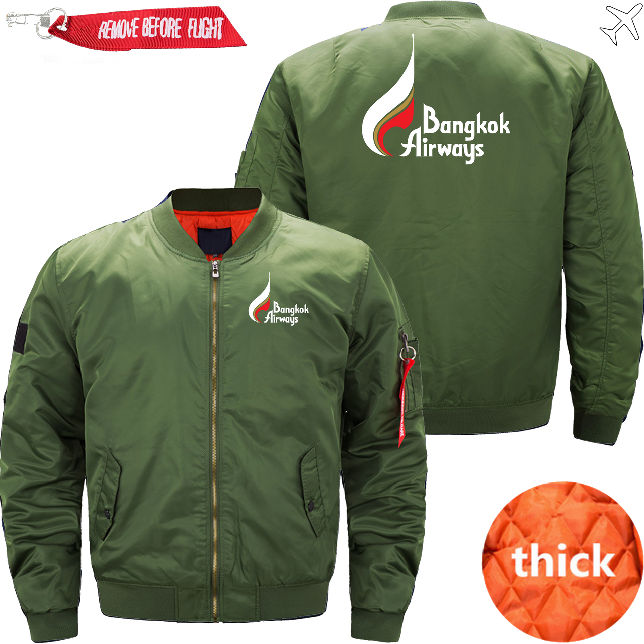 BANGKOK AIRLINES MA1 JACKET THE AV8R