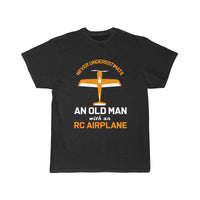 Thumbnail for Old Man With RC Airplane T-SHIRT THE AV8R