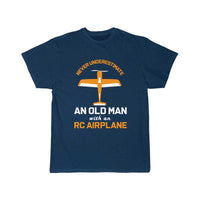 Thumbnail for Old Man With RC Airplane T-SHIRT THE AV8R