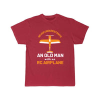 Thumbnail for Old Man With RC Airplane T-SHIRT THE AV8R