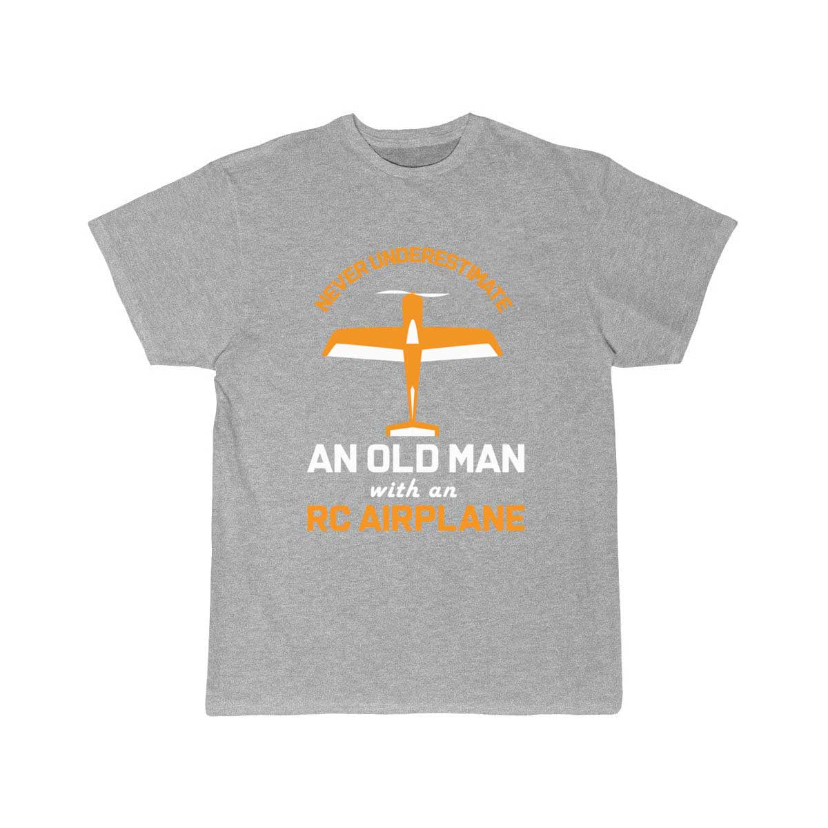 Old Man With RC Airplane T-SHIRT THE AV8R