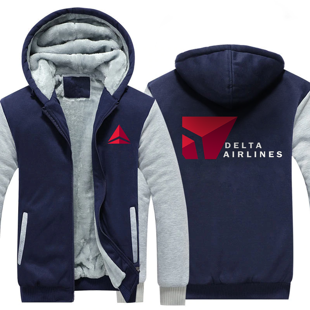 DELTA AIRLINES JACKEN FLEECE-SWEATSHIRT