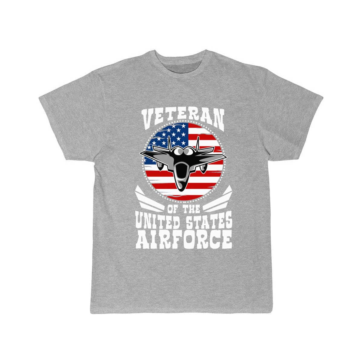 Airforce US Flag Fighter Jet Patriotic Veteran  T Shirt THE AV8R