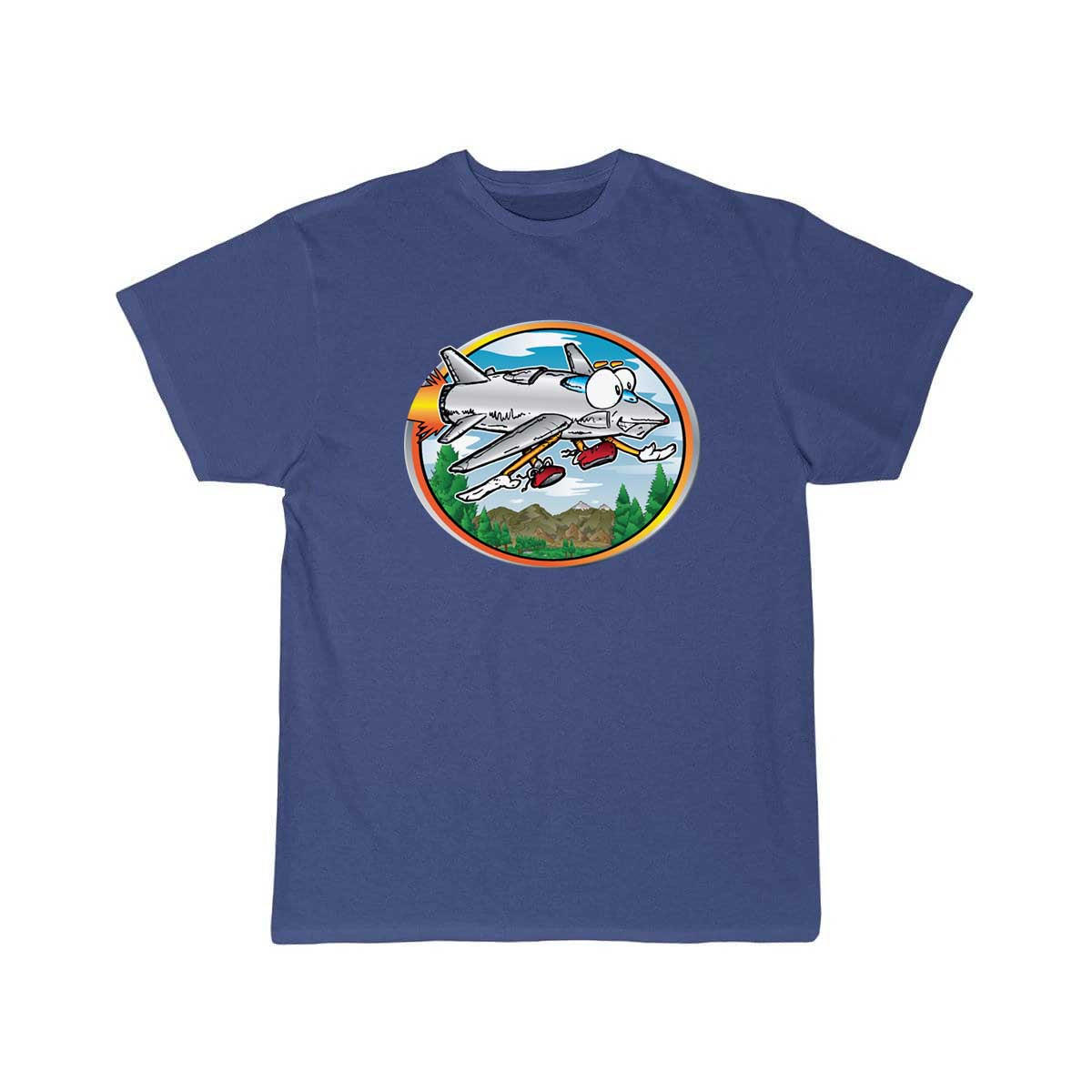 Cartoon Jet Flying T Shirt THE AV8R