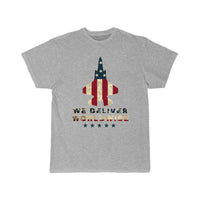 Thumbnail for We Deliver Worldwide USA Military Fighter Jet T Shirt THE AV8R