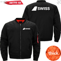 Thumbnail for SWISS AIRLINES MA1 JACKET THE AV8R