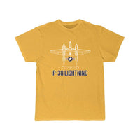 Thumbnail for P 38 Lightning Fighter Aircraft Carrier Aviation T-SHIRT THE AV8R