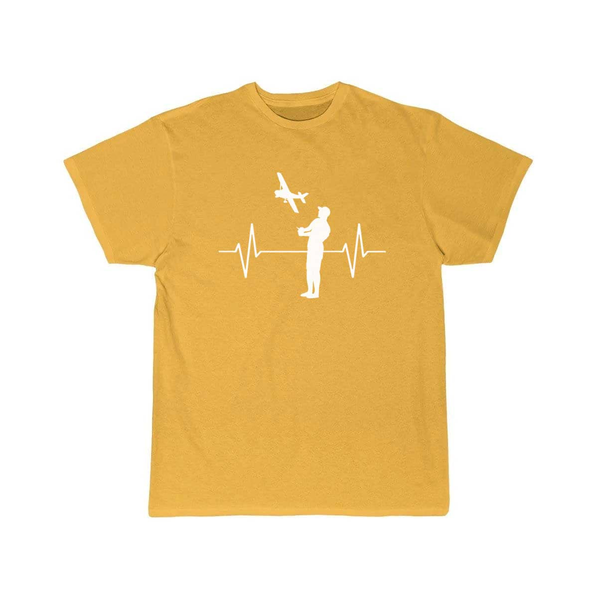 Model Flying Model Maker Airplane EKG Line T-SHIRT THE AV8R