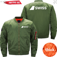 Thumbnail for SWISS AIRLINES MA1 JACKET THE AV8R