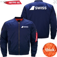 Thumbnail for SWISS AIRLINES MA1 JACKET THE AV8R