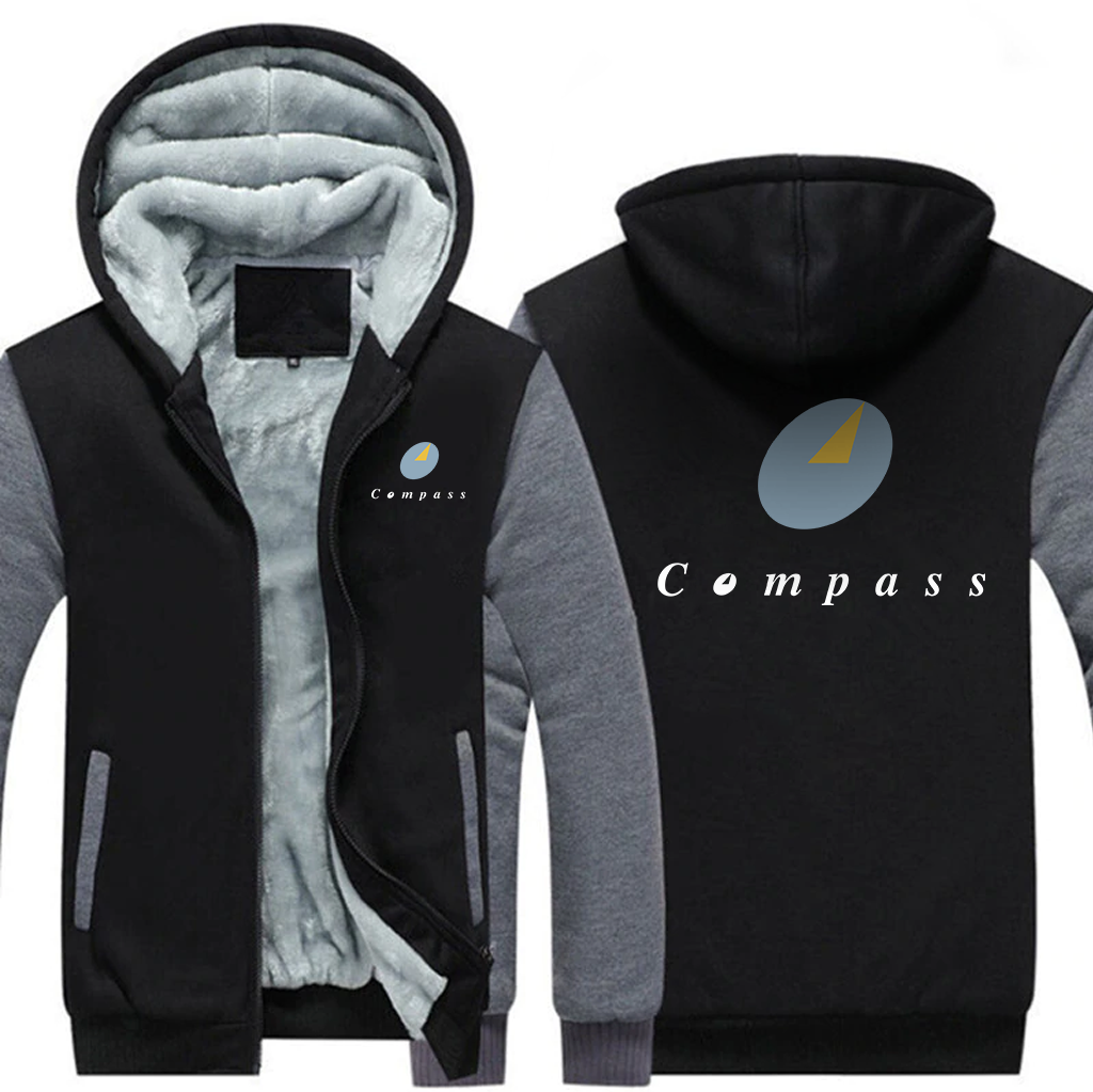 COMPASS AIRLINES  JACKETS FLEECE SWEATSHIRT