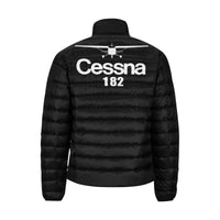 Thumbnail for CESSNA 182 Men's Stand Collar Padded Jacket e-joyer