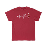 Thumbnail for Plane Spotter Heartbeat Red Heart T-SHIRT THE AV8R