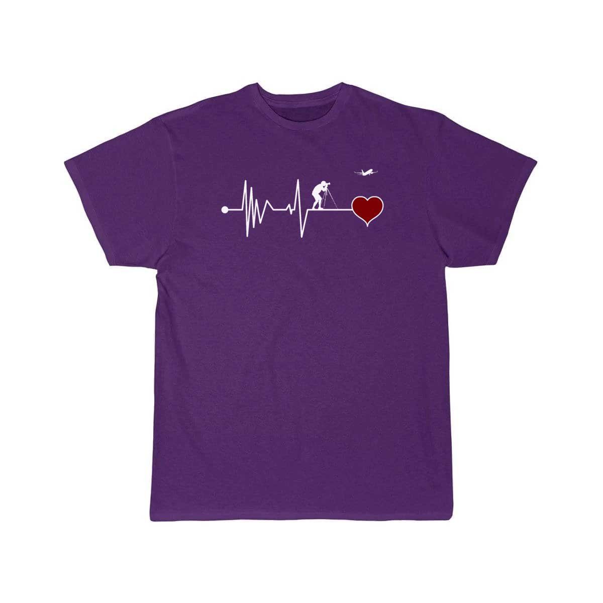 Plane Spotter Heartbeat Red Heart T-SHIRT THE AV8R