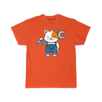 Thumbnail for Mechanical Engineer Mechanic Cat With A Wrench  T-Shirt THE AV8R