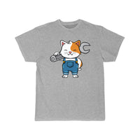 Thumbnail for Mechanical Engineer Mechanic Cat With A Wrench  T-Shirt THE AV8R