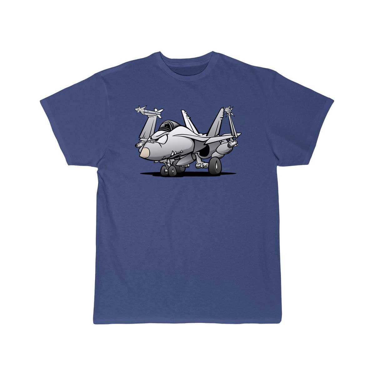 Military Naval Fighter Jet Airplane Cartoon T Shirt THE AV8R