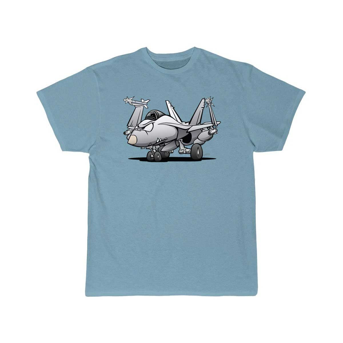 Military Naval Fighter Jet Airplane Cartoon T Shirt THE AV8R