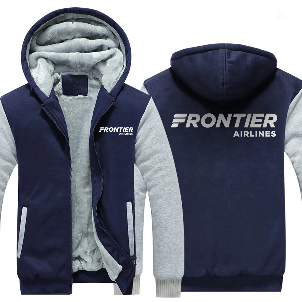 FRONTIER AIRLINES  JACKETS FLEECE SWEATSHIRT