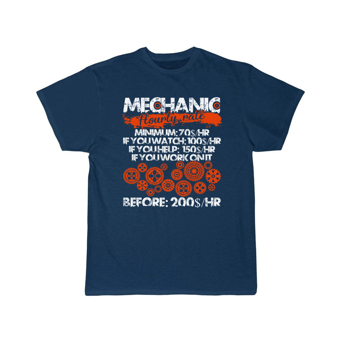 Mechanic Hourly Rate T Shirt, Mechanic   T-Shirt THE AV8R