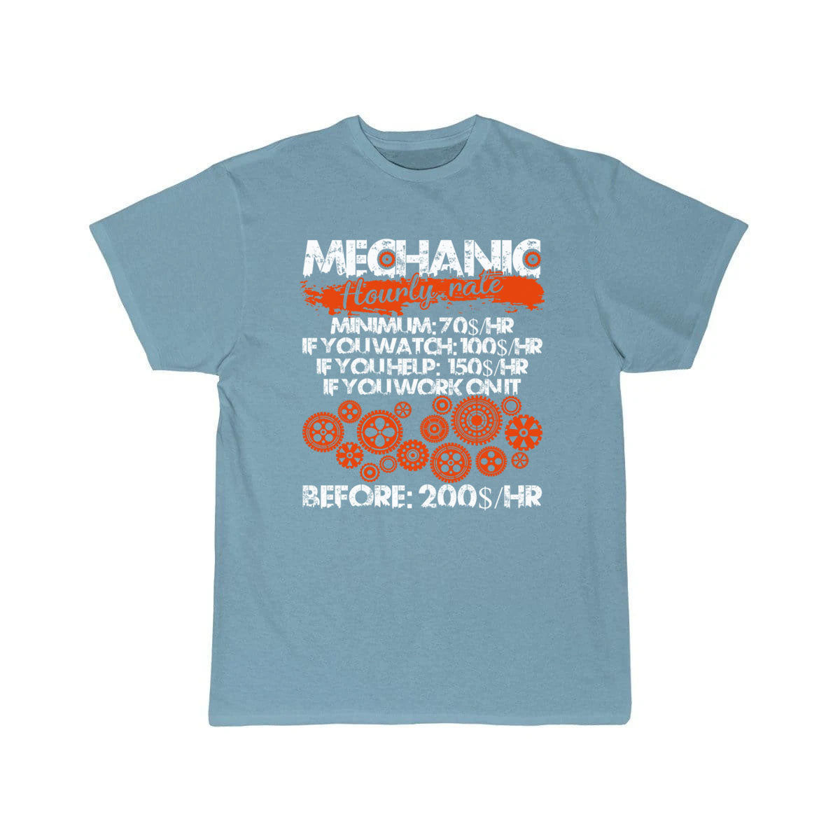 Mechanic Hourly Rate T Shirt, Mechanic   T-Shirt THE AV8R