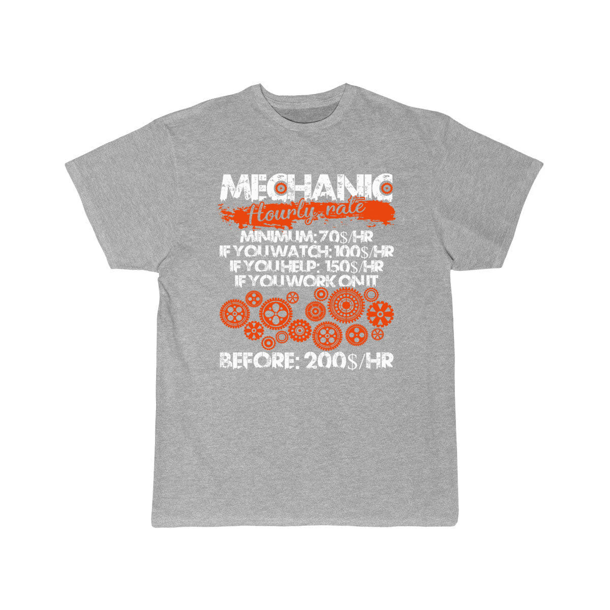 Mechanic Hourly Rate T Shirt, Mechanic   T-Shirt THE AV8R