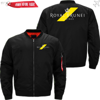 Thumbnail for ROYAL BRUNEI AIRLINE MA-1 BOMBER JACKET FLIGHT JACKET  AVIATOR JACKET MA1 BOMBER