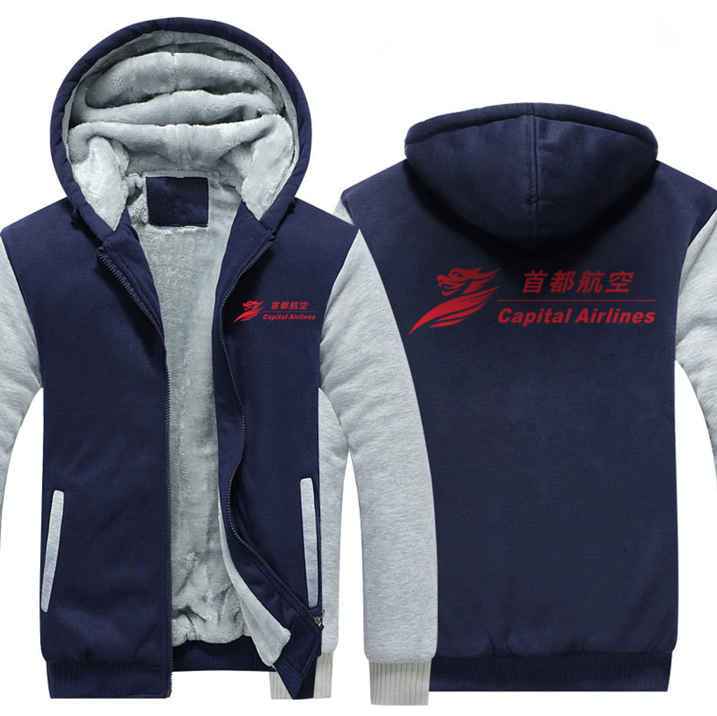 CAPITAL AIRLINES  JACKETS FLEECE SWEATSHIRT