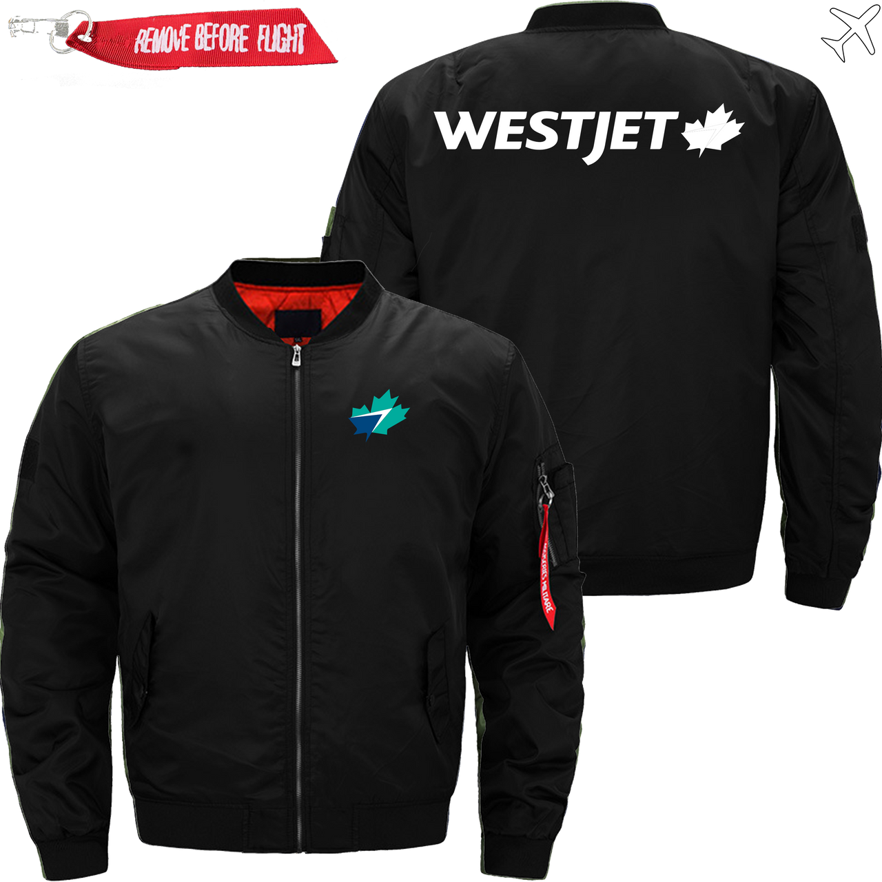 WESTJET AIRLINE JACKET MA1 BOMBER