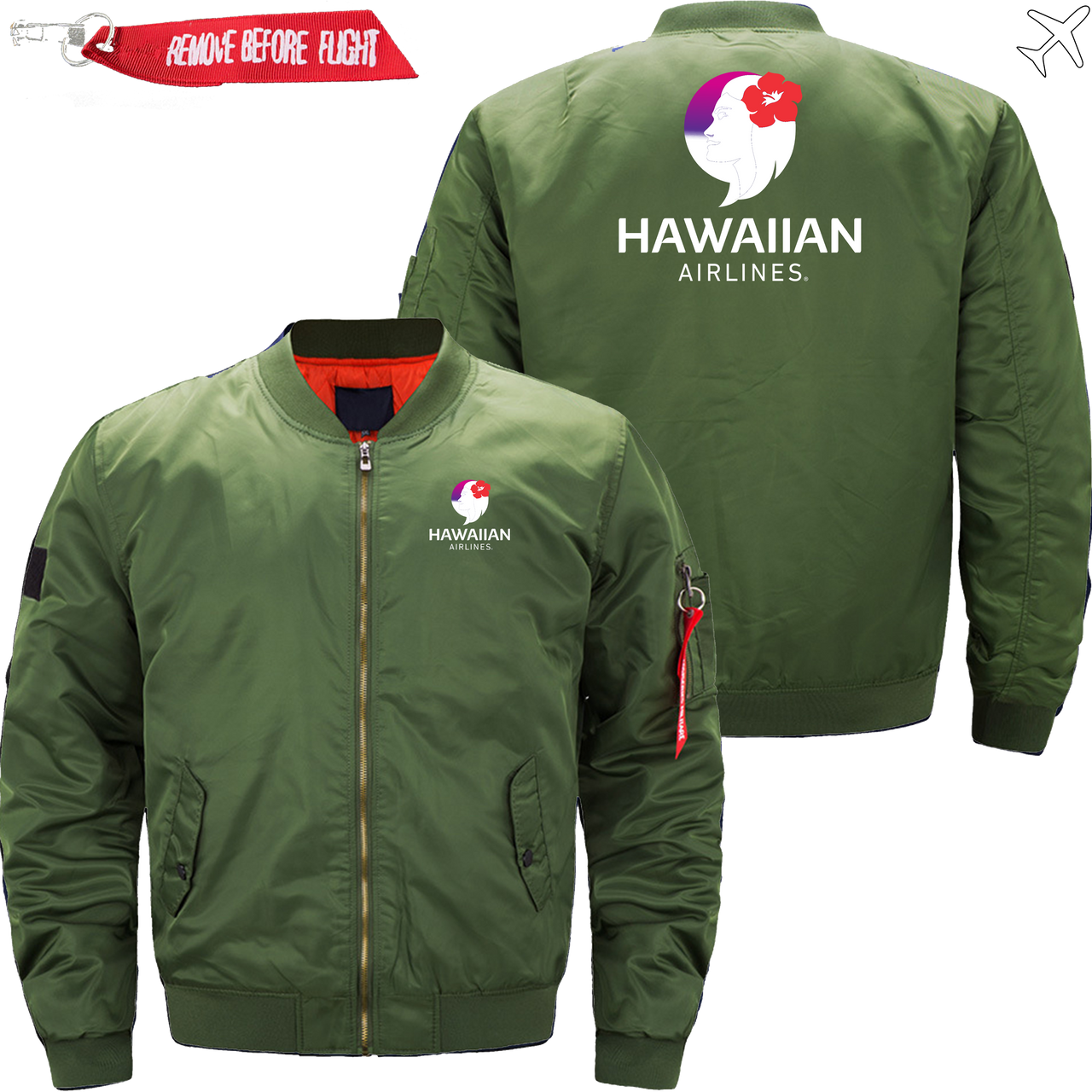 HAWAIIAN  AIRLINES MA1 JACKET THE AV8R