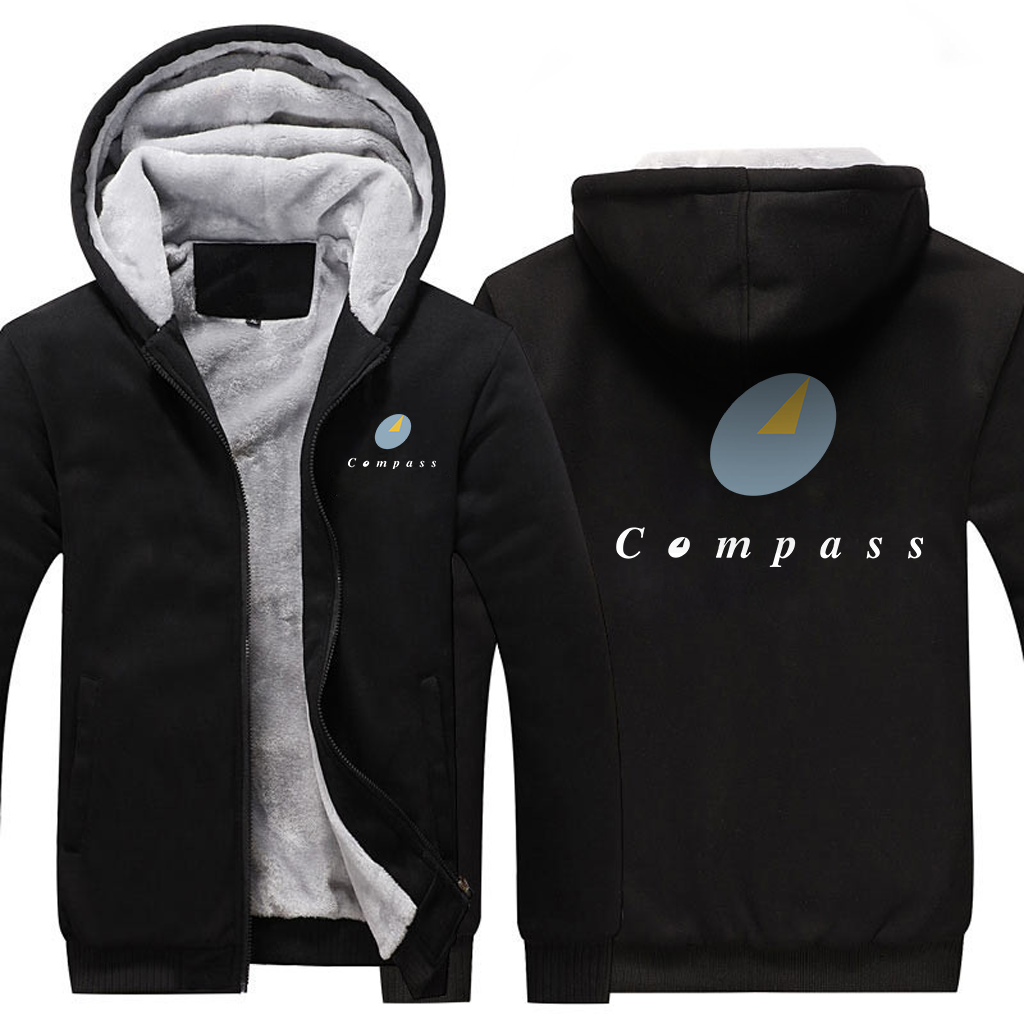 COMPASS AIRLINES  JACKETS FLEECE SWEATSHIRT