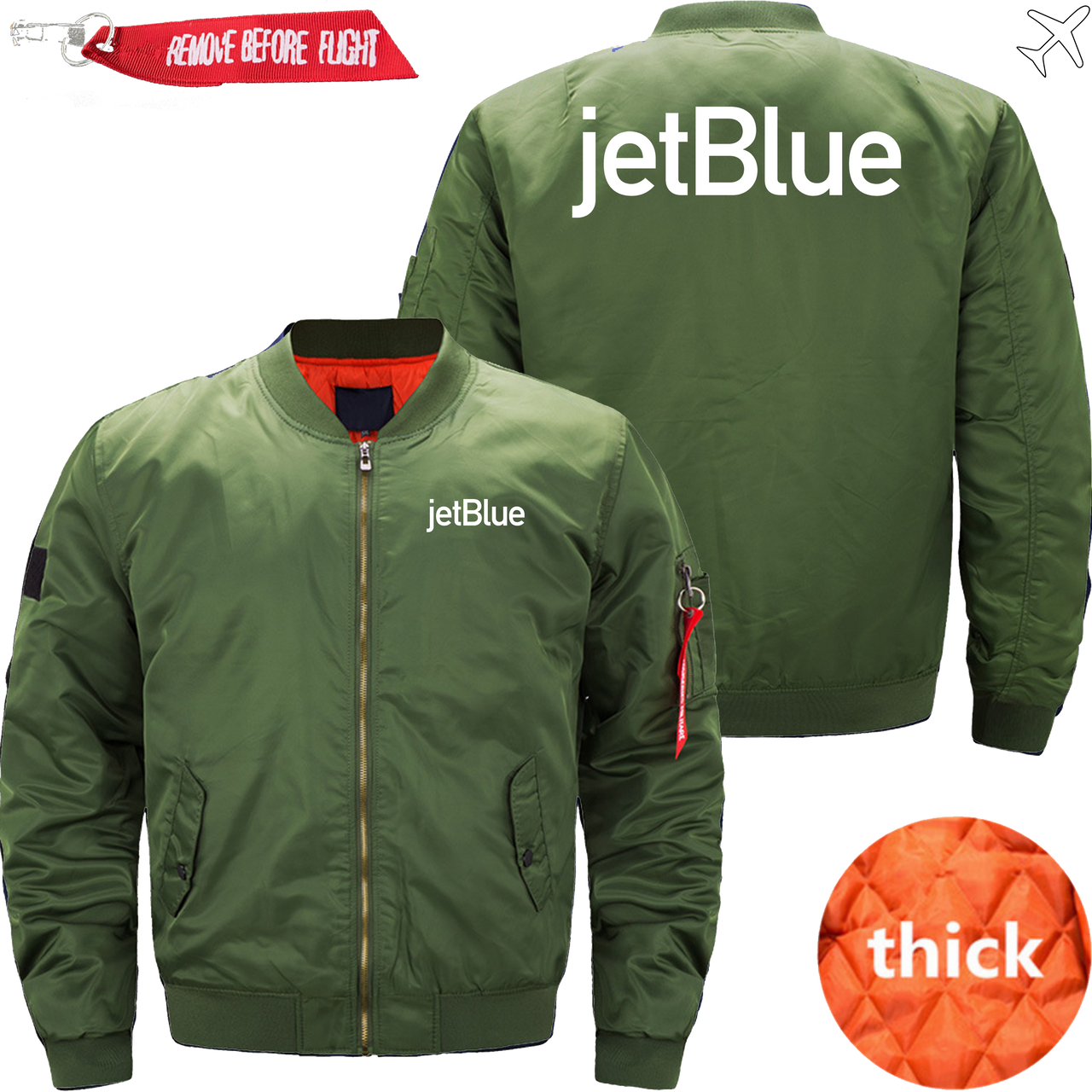 JETBLUE AIRLINES MA1 JACKET THE AV8R