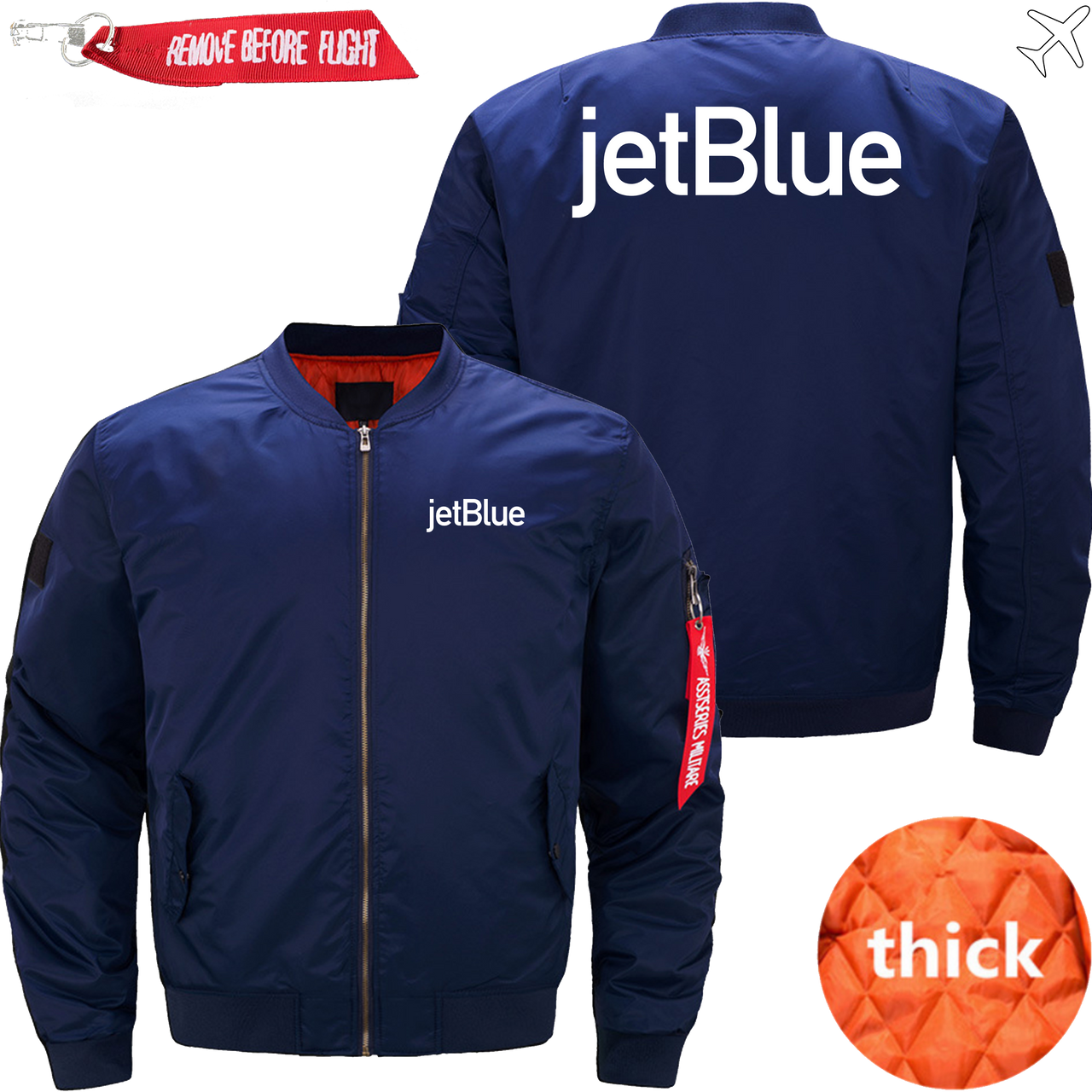 JETBLUE AIRLINES MA1 JACKET THE AV8R