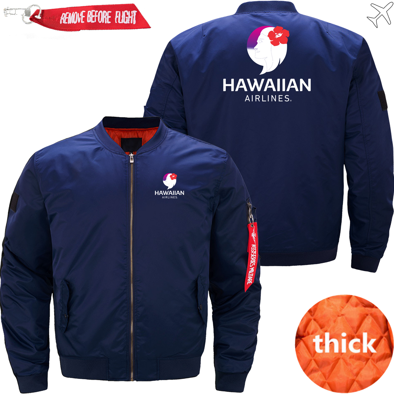 HAWAIIAN  AIRLINES MA1 JACKET THE AV8R