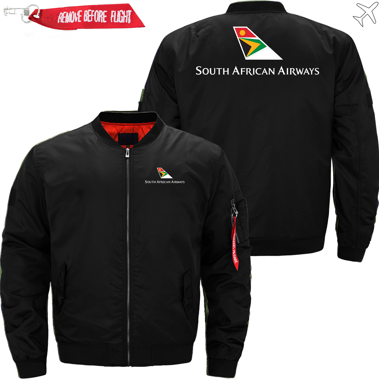 SOUTH AFRICAN AIRWAYS AIRLINES MA1 JACKET THE AV8R