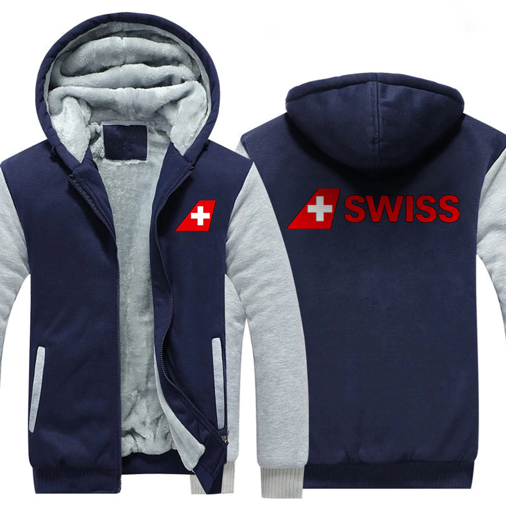 SWISS AIRLINES JACKEN FLEECE-SWEATSHIRT