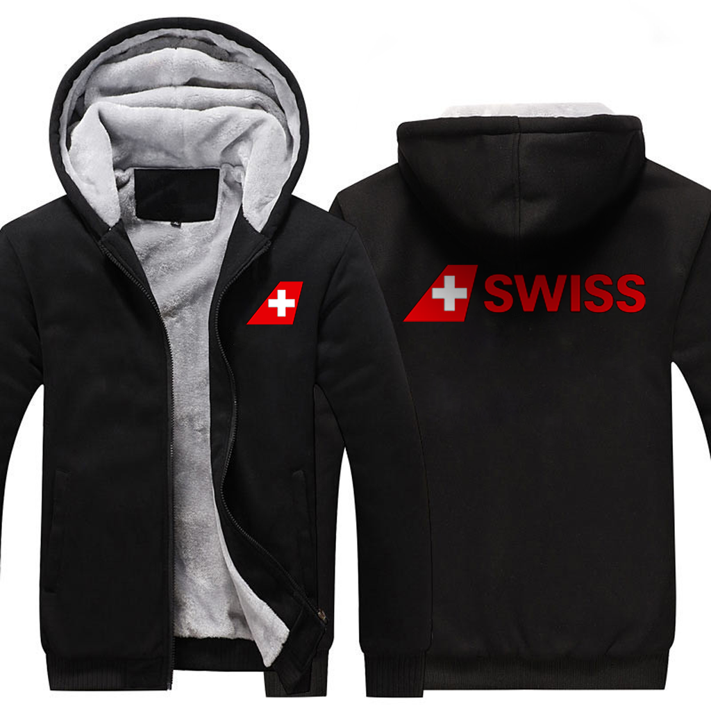 SWISS AIRLINES JACKEN FLEECE-SWEATSHIRT